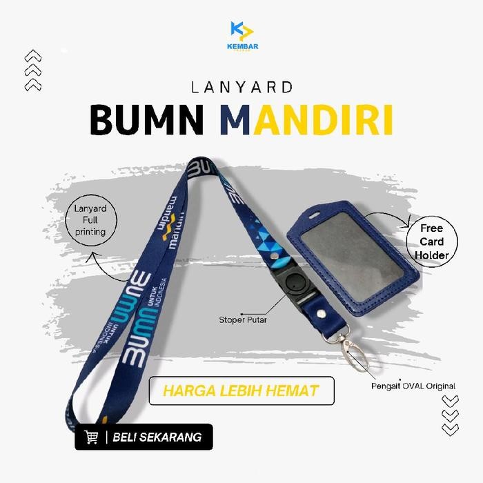 

Tali Lanyard BUMN Bank Mandiri FREE Card Holder