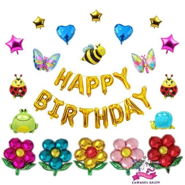 

Terlaris HAPPY BIRTHDAY TEMA GARDEN/BALON FOIL LEBAH/BALON FOIL SERANGGA SALE