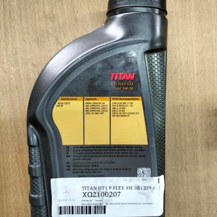 oli titan fuch mercedes 5w-30