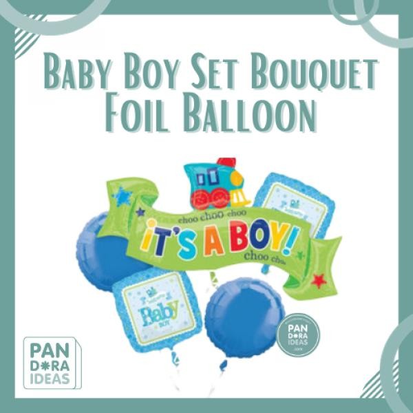 

Terlaris Anagram Set Baby Boy Bouquet Foil Balloon / Balon Set Baby Boy SALE
