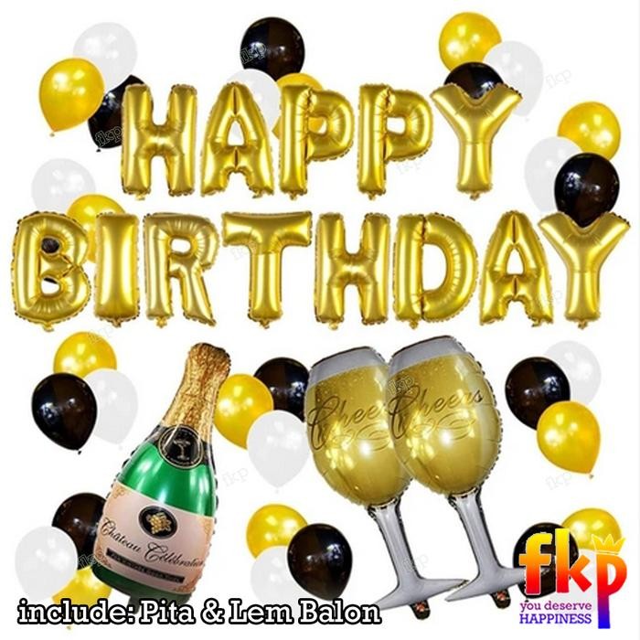 

Terlaris FUN KIDS PARTY Paket Dekorasi Ulang Tahun Dewasa-HBD Champagne Cheers SALE