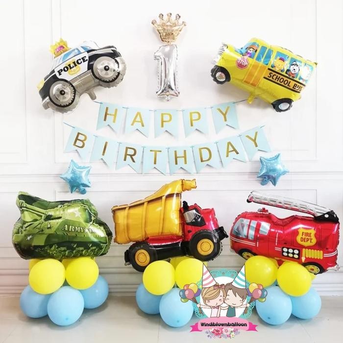 

Terlaris WINDBLOWN BALON FOIL HBD BIRTHDAY BOY TRANSPORTASI MOBIL & TRUK & BUS / DEKORASI ULTAH ANAK