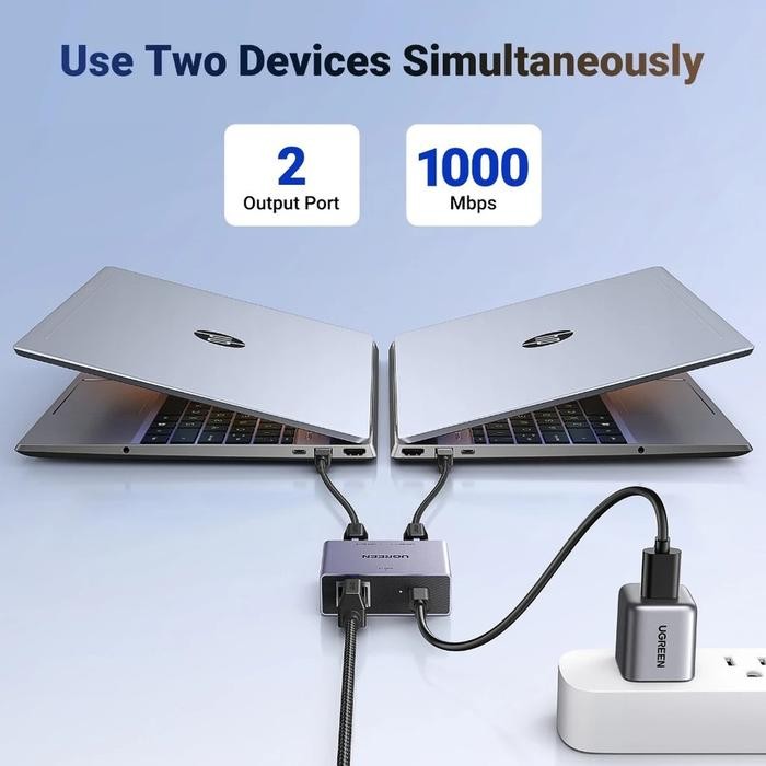 UGREEN Splitter LAN RJ45 Ethernet Connector Network LAN Adapter