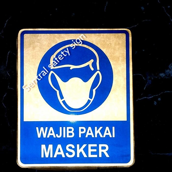 

Rambu Wajib Pakai Masker 60X50Cm