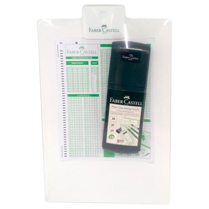 

Hot Sale! Paket Ujian Faber Castell/ Acrylic Papan Ujian Clipboard/ Paket Mantap