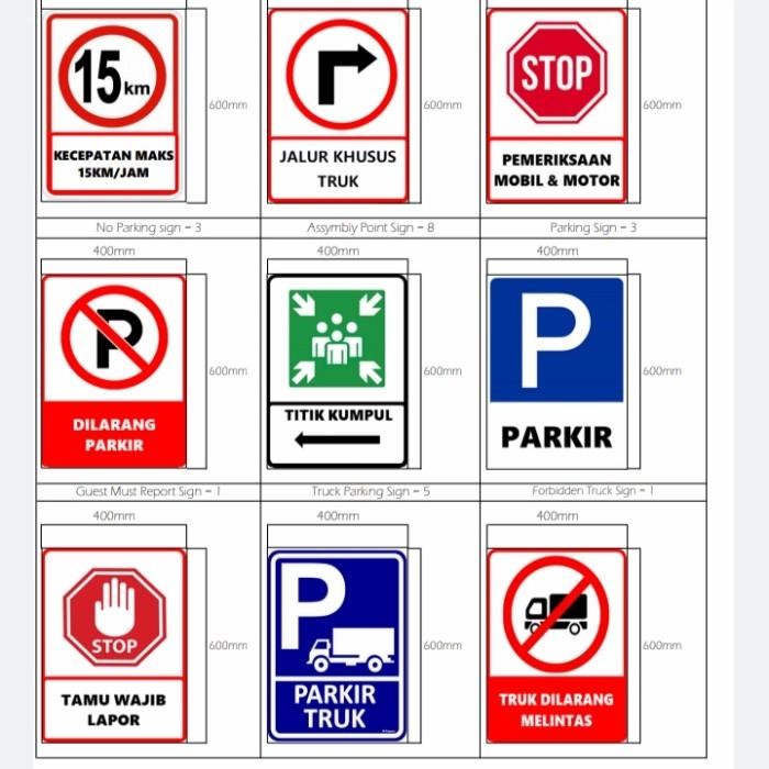 

Hot Sale! Papan Rambu Lalu Lintas 40X30