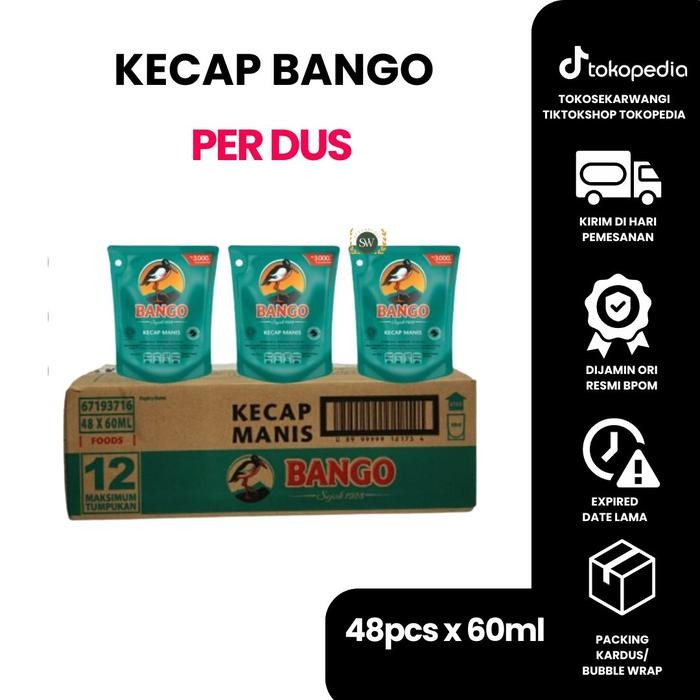

KECAP MANIS BANGO - 60ML - PER DUS - ISI 48PCS - KECAP KEDELAI