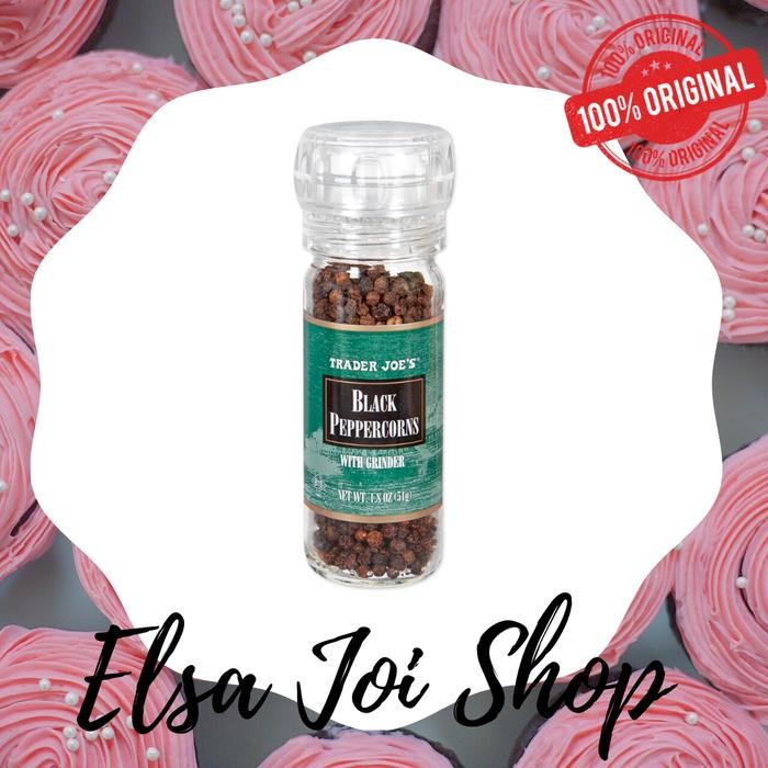 

ELSAJOISHOP - Trader Joe's Black Peppercorns With Grinder - 51 Gr
