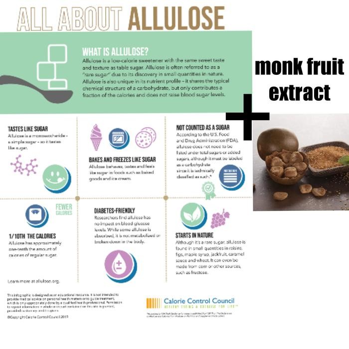 

monk fruit allulose blend sweetener gula diet keto 0 kalori diabetes