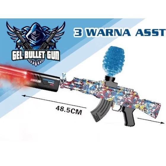 Rrady  Mainan Anak Water Bubble Gel Bullet Gun AK47 Outdoor Play Toys