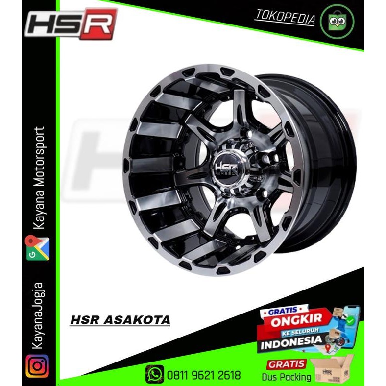 Ready Stok Velg Mobil Monoblock Offroad Ring 15 lebar 10 R15 Vitara Escudo Taft