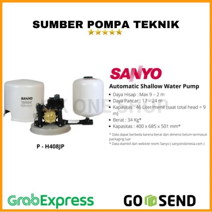 Mesin Pompa Air - Jet Pump Sanyo - PH 408 JP