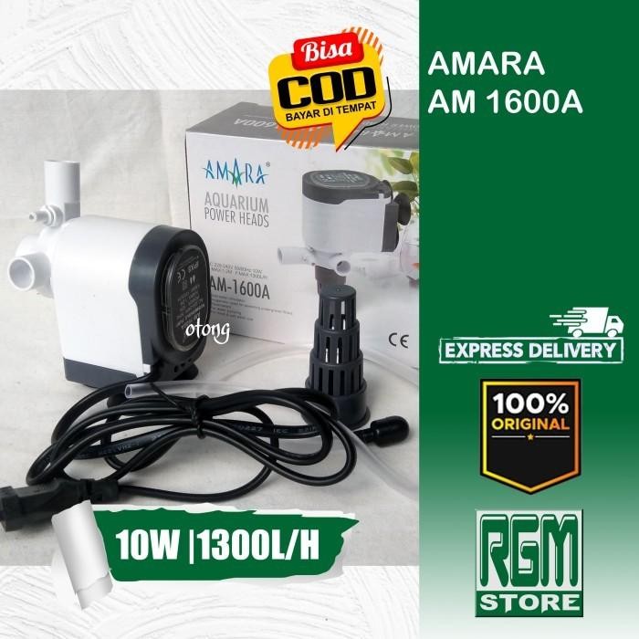 AMARA AM 1600A AM 1600 AM1600 A MESIN POMPA POWER HEAD FILTER AQUARIUM