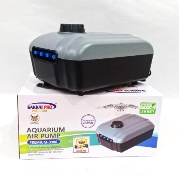 POMPA UDARA AQUARIUM AERATOR 4 LUBANG PREMIUM- 9906 SAKKAI PRO