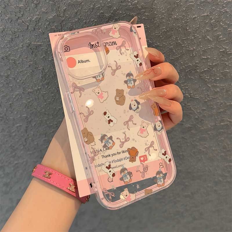 Beruang Busur Luar Negeri Lucu Case Hp Redmi 15 15C Note 14 Pro Plus 5G 14C 13X A5 13C 11 9S 13 5G 9