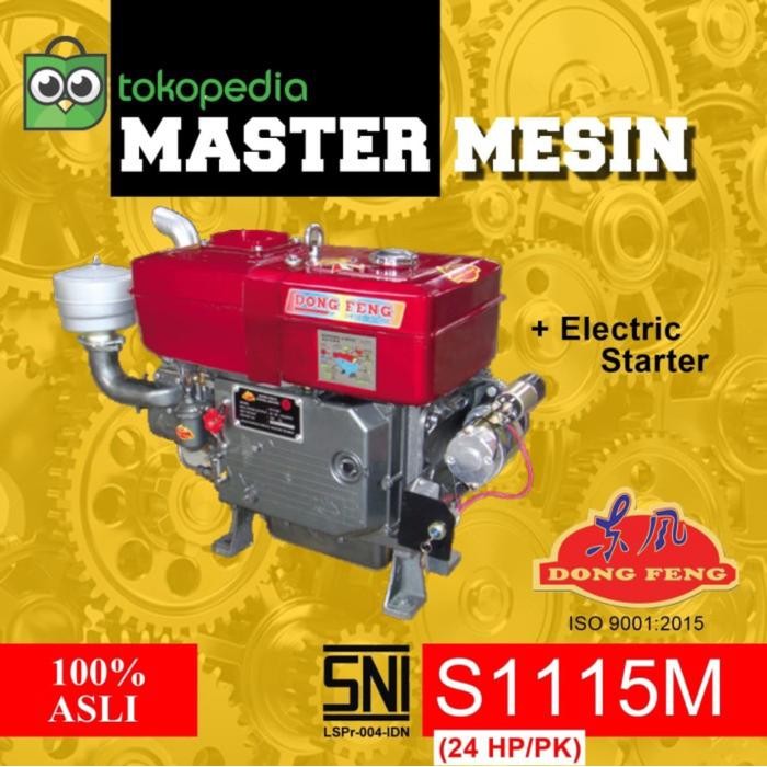 ready Mesin Diesel Dongfeng S1115MN (Elektrik Starter + Radiator)