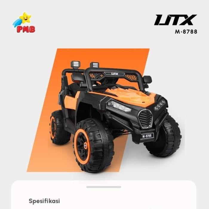 Mainan Mobil Aki Anak Jeep PMB 8788 UTX M-8788 M8788