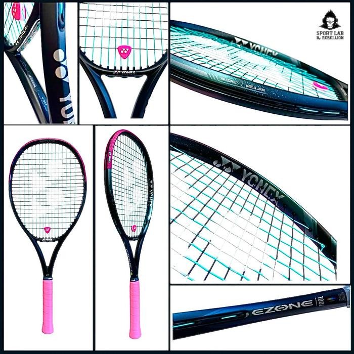 Raket Tenis Yonex Ezone 98 305 Japan 2024 Aqua Black Promo