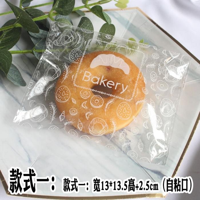 Bakindo Kantong Plastik OPP roti / kemasan kue bakery 100pcs