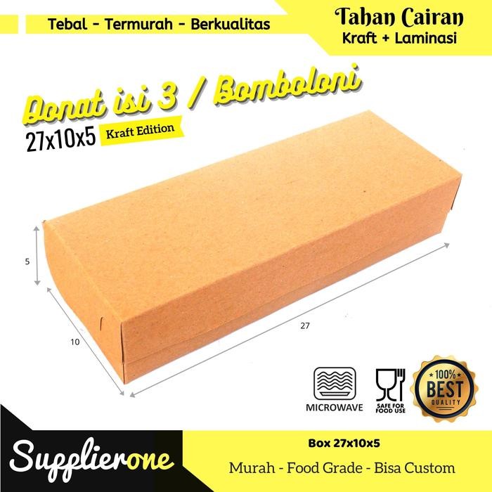 Box Donat isi 25 / Dus Donat / Kemasan Donat / Dus Bandeng / Dus Bomboloni