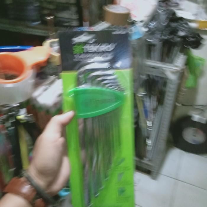 Ready Tekiro kunci L set panjang bolpoint 9pcs satu set