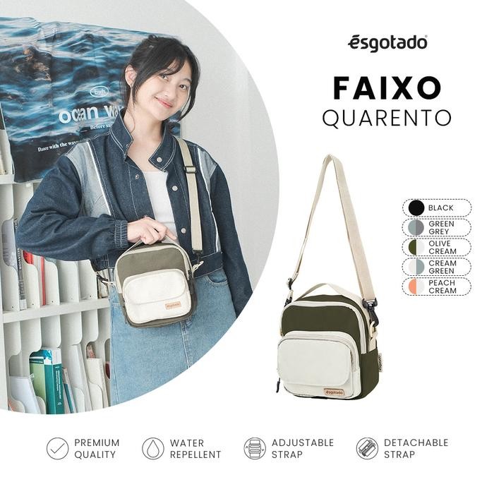 

WN575 Esgotado Tas Selempang Wanita Pria Kanvas - Faixo Quarento - Sling Bag Korea Water Repellent