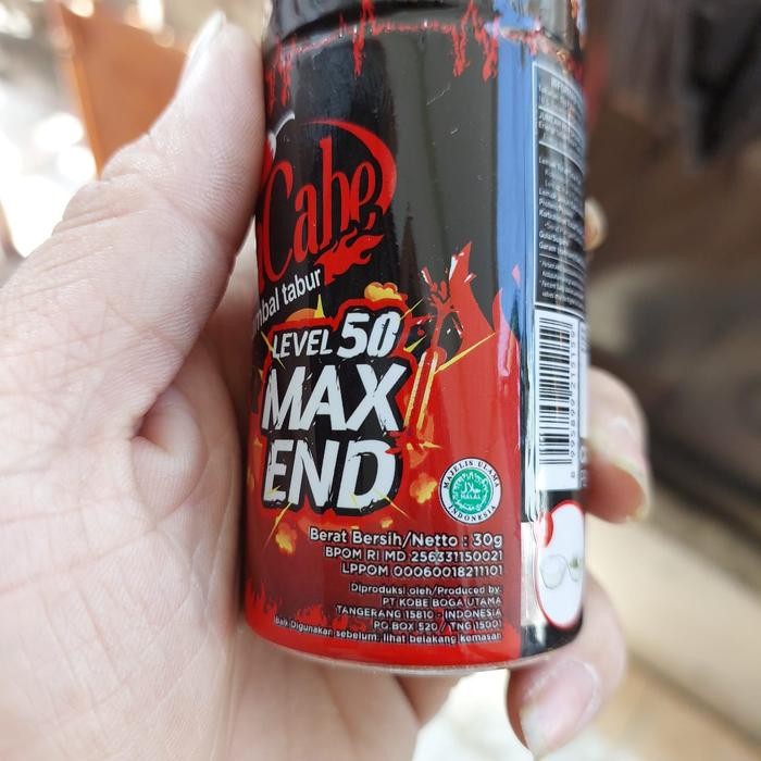 

Kobe Boncabe Sambal Tabur Level 50 Max End Botol 30 Gram