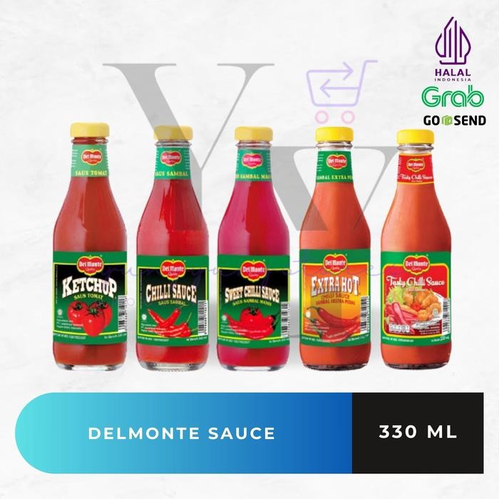 

Delmonte Saus Tomat Ketchup / Sambal Extra Hot / Sweet Chili / Tasty Chili Sauce 330 Ml