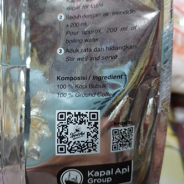 

Kopi Bubuk Kapal Api Silver 350 Gram
