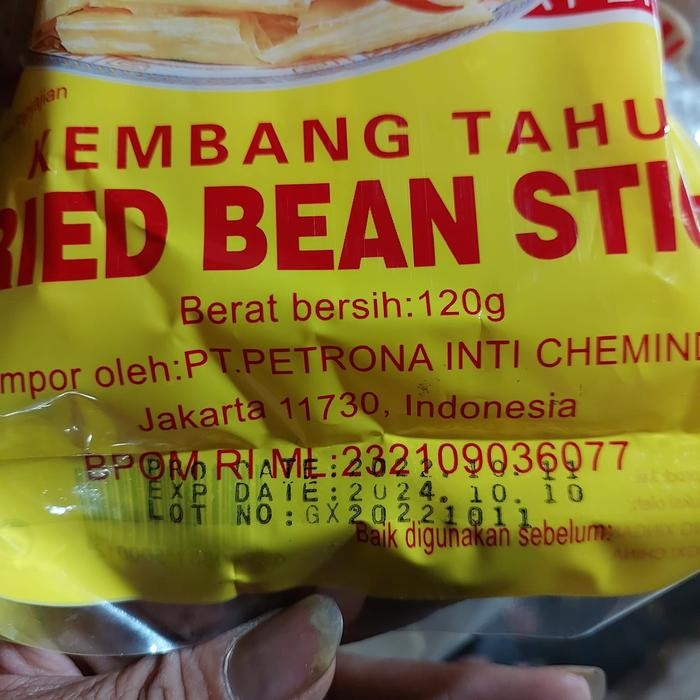 

Kembang Tahu / Fucuk / Tauki / Dried Bean Stick A1 Brand 120 Gram