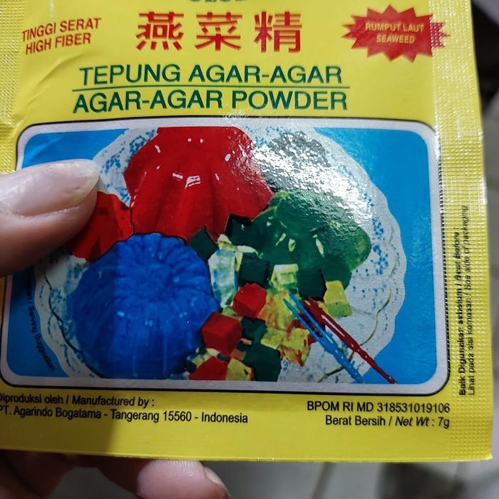 

[Box] Agar-Agar Swallow Globe Powder Plain / Putih / Merah / Hijau / Cokelat 7 Gram