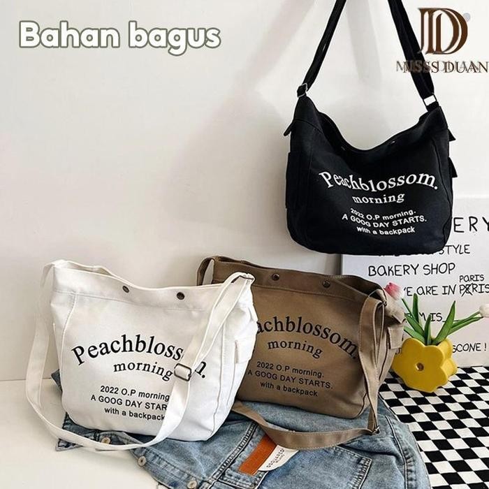 

ET230 tas selempang / sling bag / shoulder bag / tas kanvas tebal / tas sekolah Pria Slingbag Canvas