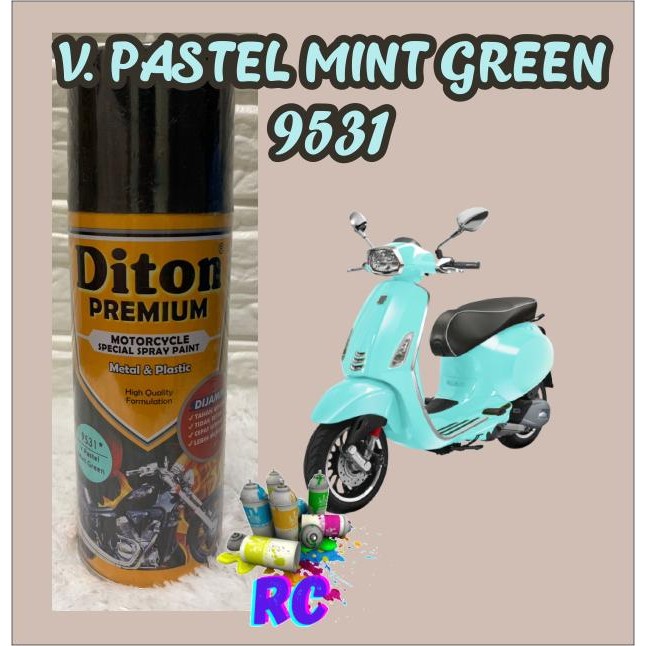 Cat Pilox Diton Premium 9531 Warna Pastel Hijau min Mint Green 400cc P