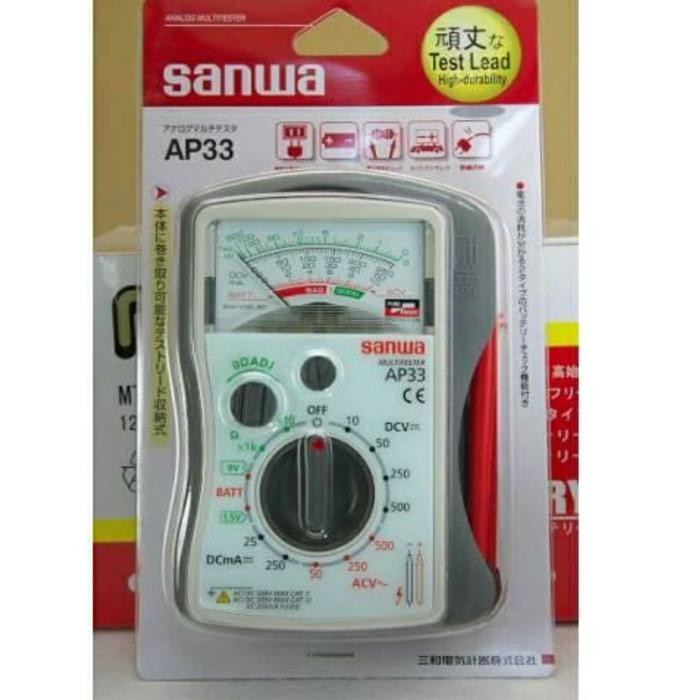 Pocket Analog Multimeter Multitester Sanwa Ap33 Original