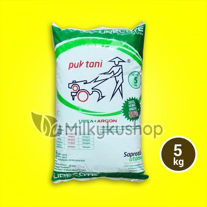 Pupuk Pak Tani Urecote 5 Kg Kemasan Pabrik Urea Argon