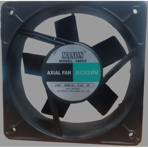 Maxon Axial Fan Ac 220V Ball Bearing Model 18065 Ukuran 18X18X6,5Cm