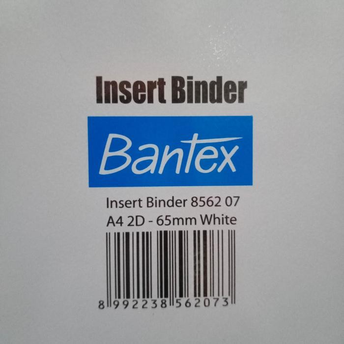 

Ordner Bantex 8562 07 A4 2 Lubang Putih