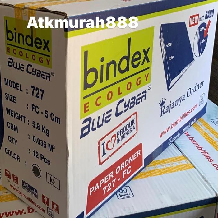 

Ordner Bindex 727 Folio Small 1 Karton / 1 Lusin / Isi 12 Pcs
