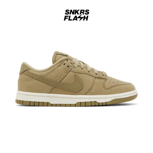 NIKE DUNK LOW PRM MF NEUTRAL OLIVE Sepatu Sneakers Wanita - DV7415200 - Size 38.5