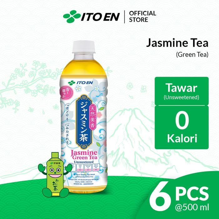 

Lecy.store2 ITO EN Jasmine Green Tea No Sugar 500ml isi 6 pcs
