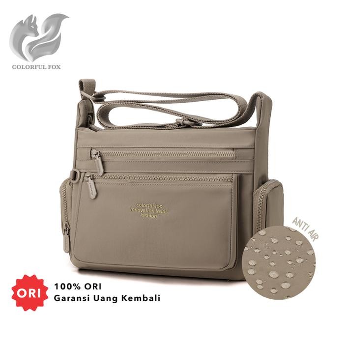 

QQ230 Tas Selempang Wanita Slingbag Shoulder Bag Bahan Anti Air Fashion COLORFUL FOX 1233 LIMITED
