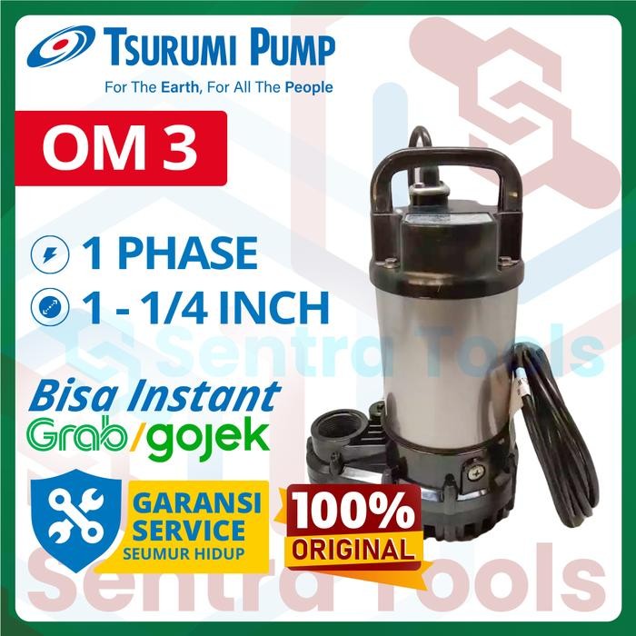 Pompa Celup Tsurumi Om3 Manual Pompa Kolam Ikan Submersible Landscape Air Terjun Kolam Ikan