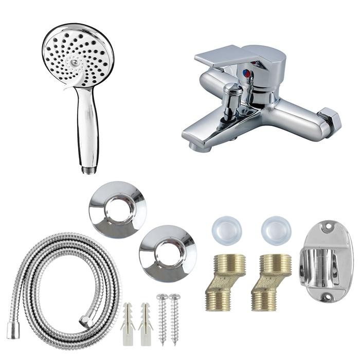 SHOWER KEPALA MANDI / PAKET SHOWER / SHOWER MANDI / KRAN CABANG / KRAN PANAS DINGIN SET HS-79 AIR