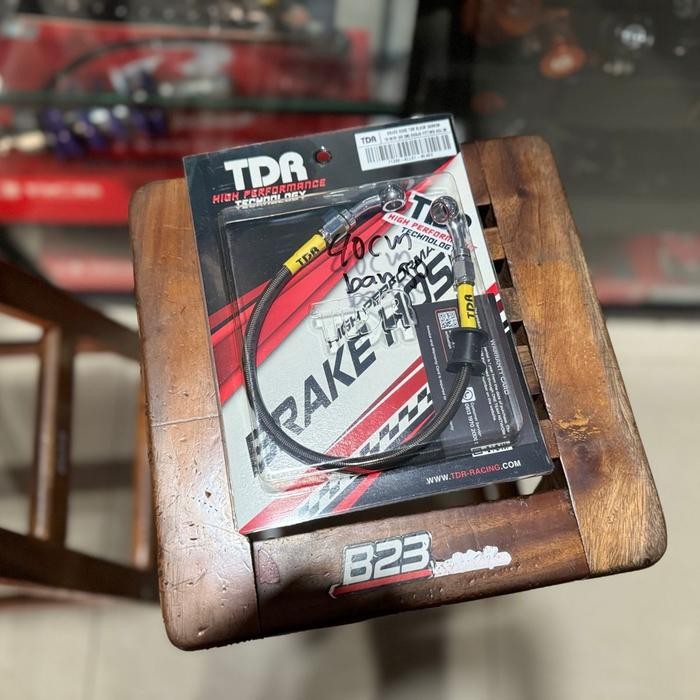 SELANG REM TDR CARBON 40CM BANJO ORIGINAL UNIVERSAL SELANG REM TDR BELAKANG CARBON