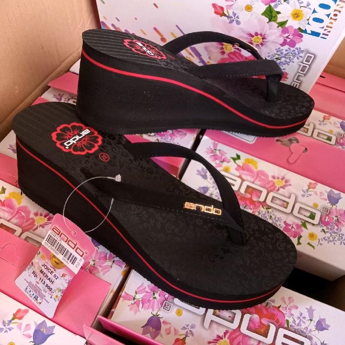 alfa sandal wedges Ando original Monalisa, Joice Wedges Sendal Perempuan