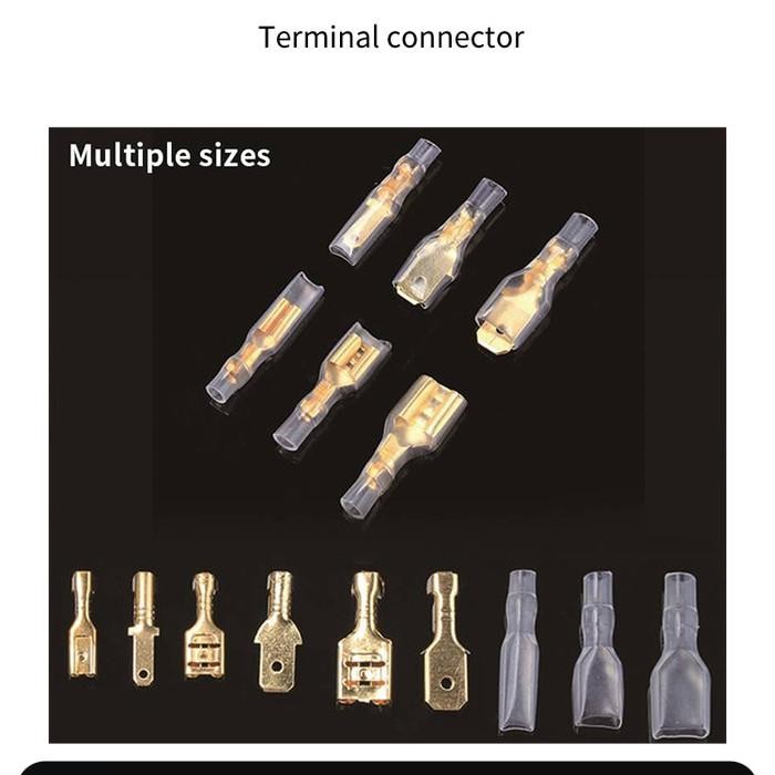 Skun Terminal Gepeng Tembaga Kuningan Soket Skun Kabel Gepeng Male Female