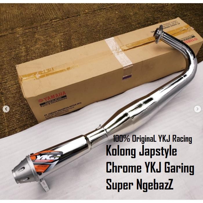Knalpot Rx King Kolong Japstyle Chrome Garing Super Ngebazz Original Ykj Racing Istimewa