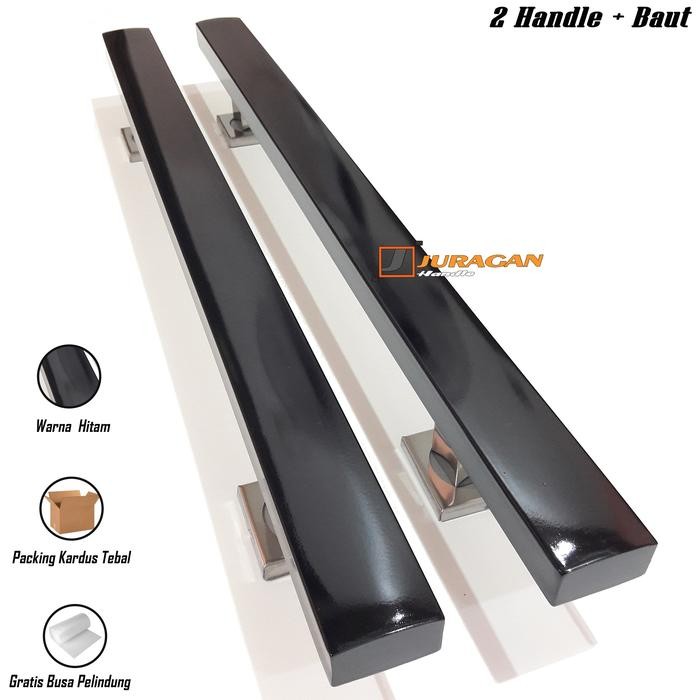 ng Pintu Hitam Polos 60 cm - Handle Pintu Panjang Tebal - Pegangan Pintu Minimalis Terbaru *