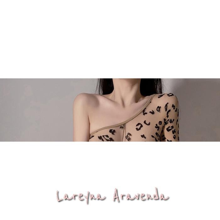 Lareyna Aravenda Lingerie Bodystoking Jumbo Sexy Jumpsuit Leopard Liar Lg700