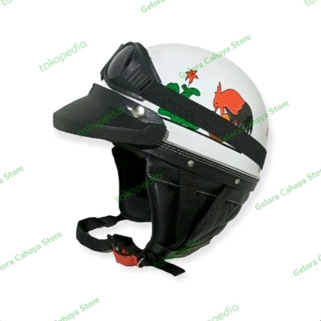 Produk Helm Chip Ayam Jago Unisex Helm Retro Helm Bogo *